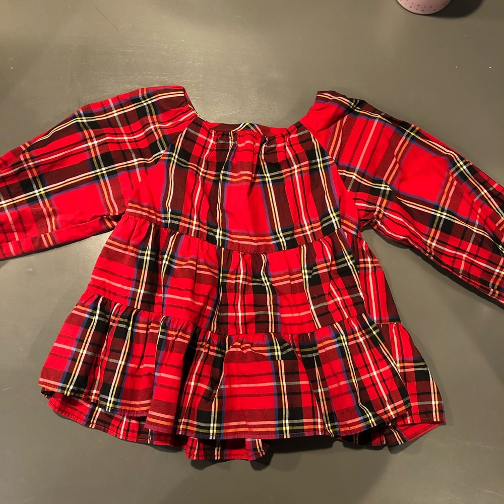Tartan print tunic